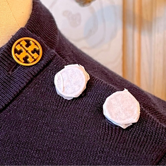 NWOT Tory Burch Kimberly Navy Crewneck Sweater - Picture 2 of 13